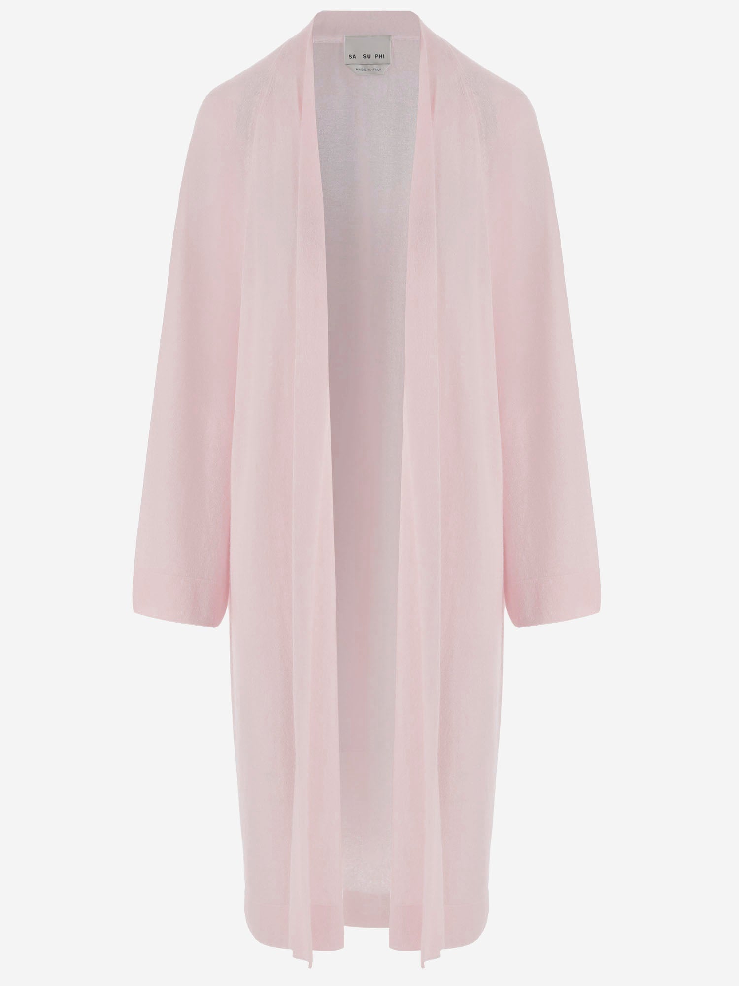 MAGLIA LUNGA APERTA IN CASHMERE E SETA S26735 0200 SASUPHI 