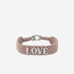 BRACCIALE ALPHA LOVE CON DIAMANTI ALPHA LOVE NUDE SILVIA BINI GIOIELLI 