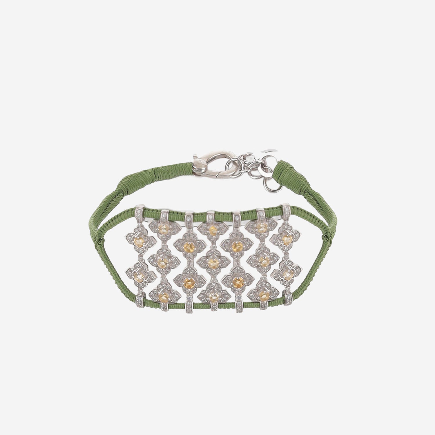BRACCIALE ARGENTO CON DETTAGLIO GEOMETRICO BRASILIA OLIVE SILVIA BINI GIOIELLI 