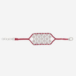 BRACCIALE ARGENTO CON DETTAGLIO GEOMETRICO BRASILIATOURMALINE CHERRY SILVIA BINI GIOIELLI 