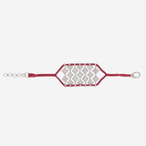 BRACCIALE ARGENTO CON DETTAGLIO GEOMETRICO BRASILIATOURMALINE CHERRY SILVIA BINI GIOIELLI 