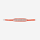 BRACCIALE ARGENTO CON TESSUTO INTRECCIATO BUZIOS ORANGE SILVIA BINI GIOIELLI 