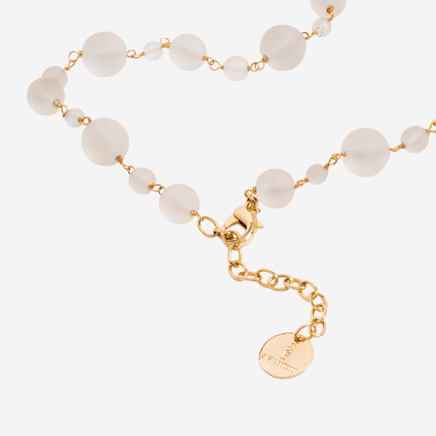 Collana con perle di vetro AURAPEARL BAEORO SILVIA GNECCHI 