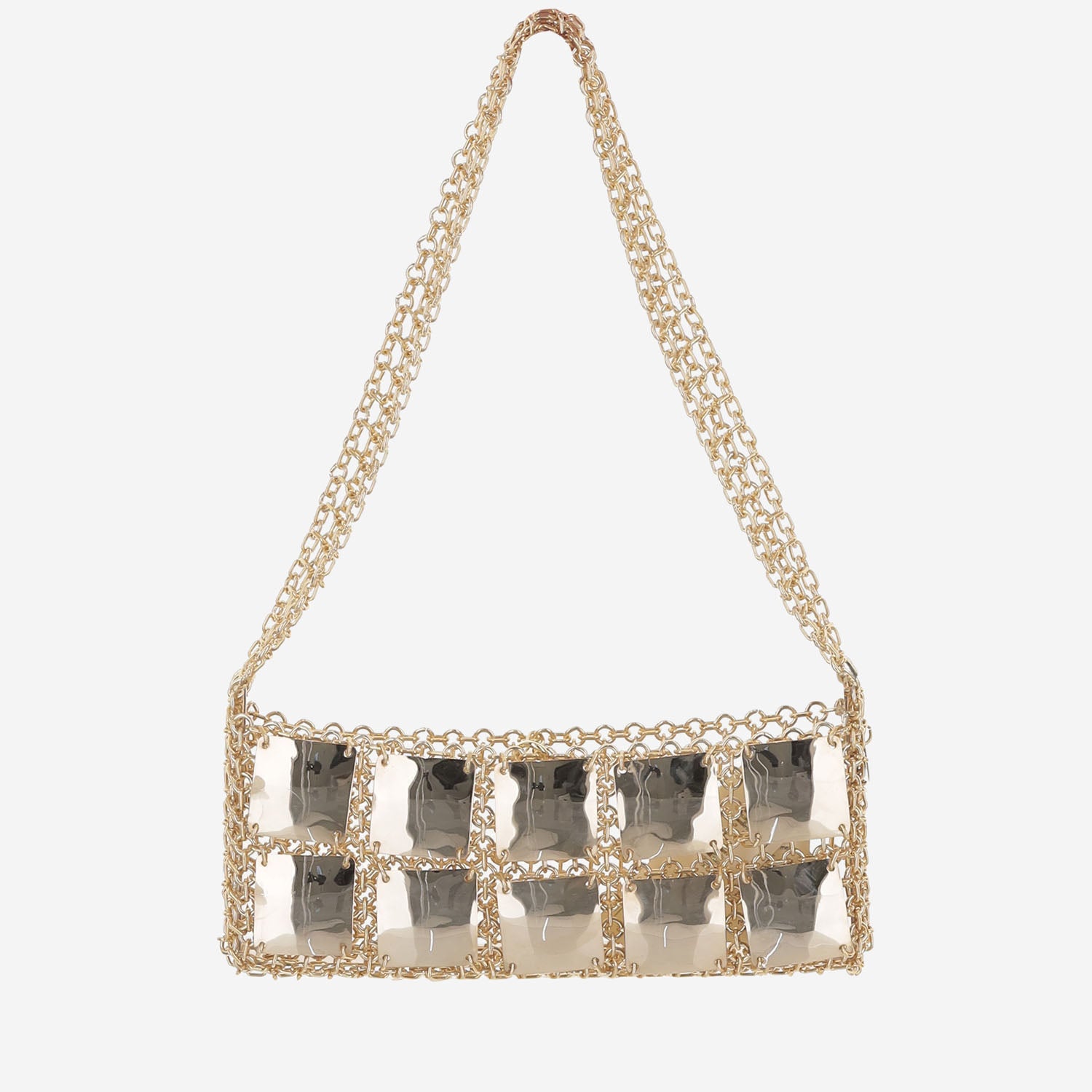 BORSA CON PANNELLI RIFLETTENTI MINICHOCO GOLDSILVER SILVIA GNECCHI 