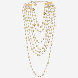 collana in perle metalliche SOLANGE ORO SILVIA GNECCHI 
