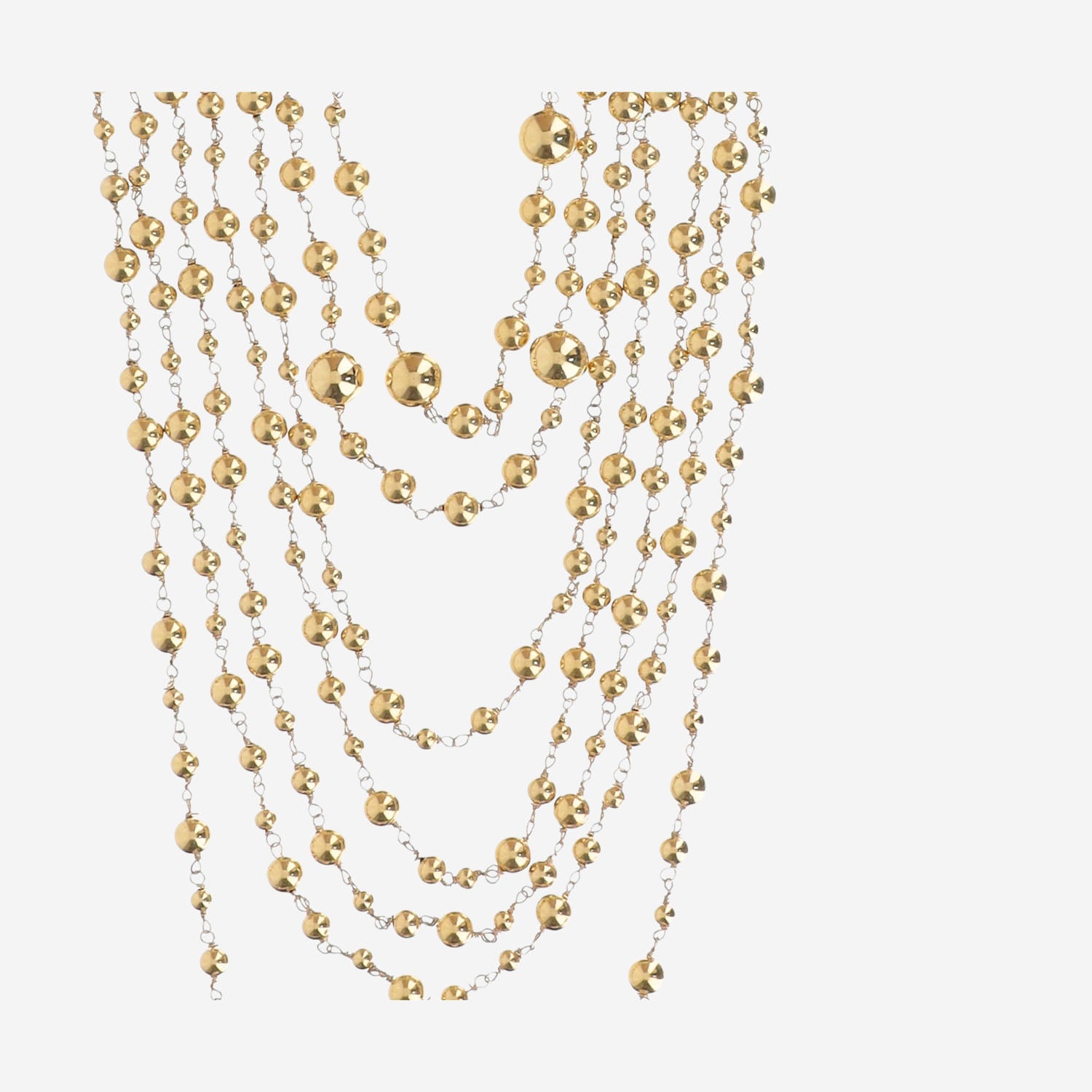collana in perle metalliche SOLANGE ORO SILVIA GNECCHI 