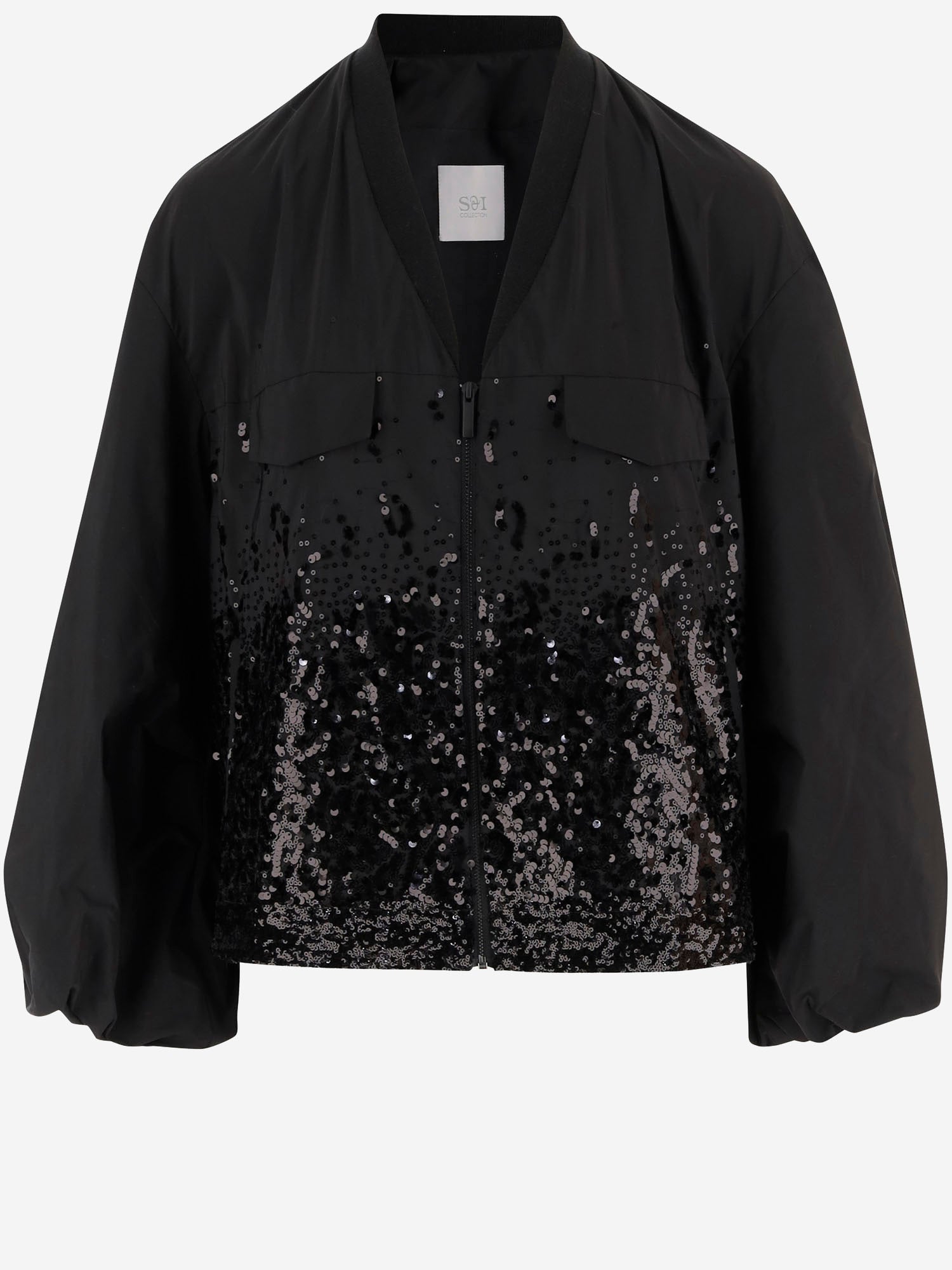 Giubbotto con applicazione paillettes S2635 7000709 SOI 