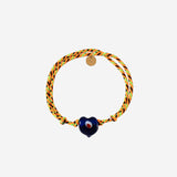 Bracciale Guardian con perla in vetro GUARDIANHEARTGLASS DARKBLUE SORBET ISLAND 