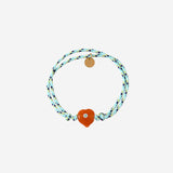 Bracciale Guardian con perla in vetro GUARDIANHEARTGLASS ORANGE SORBET ISLAND 