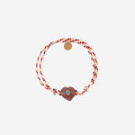 Bracciale Guardian con perla in vetro GUARDIANHEARTGLASS PURPLE SORBET ISLAND 