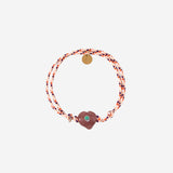 Bracciale Guardian con perla in vetro GUARDIANHEARTGLASS PURPLE SORBET ISLAND 
