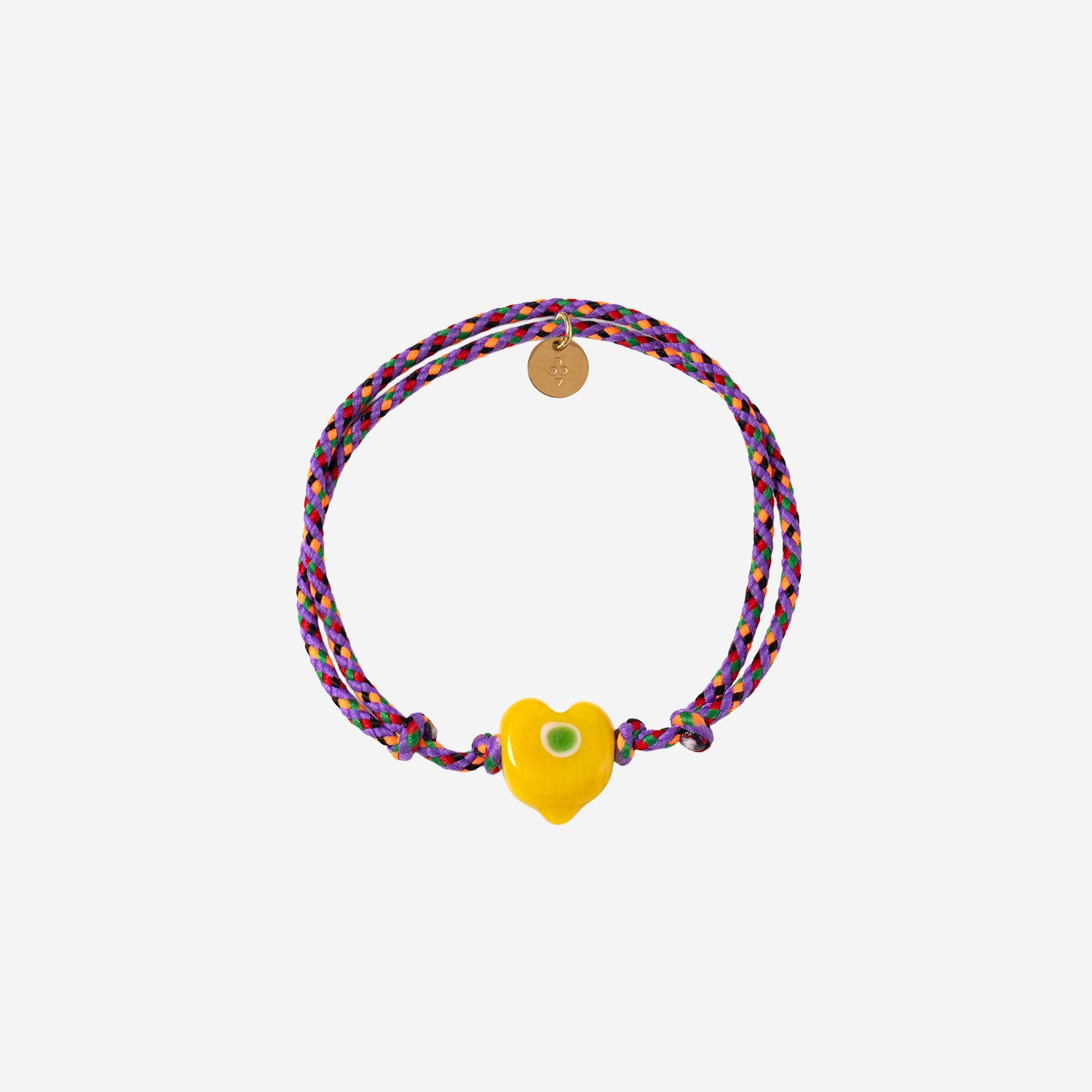 Bracciale Guardian con perla in vetro GUARDIANHEARTGLASS YELLOW SORBET ISLAND 