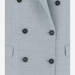 Giacca doppiopetto in misto lino JJASMINE10B 520142EI827 TAGLIATORE 