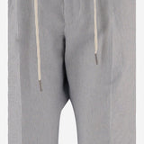 PANTALONI IN MISTO COTONE STRETCH A RIGHE PNEWMAN 340335B3401 TAGLIATORE 