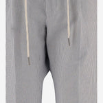 PANTALONI IN MISTO COTONE STRETCH A RIGHE PNEWMAN 340335B3401 TAGLIATORE 
