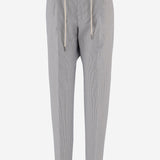 PANTALONI IN MISTO COTONE STRETCH A RIGHE PNEWMAN 340335B3401 TAGLIATORE 