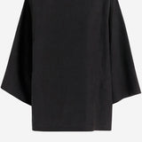 TOP JUNIA IN LINO 10843W4357 BLK THE ROW 
