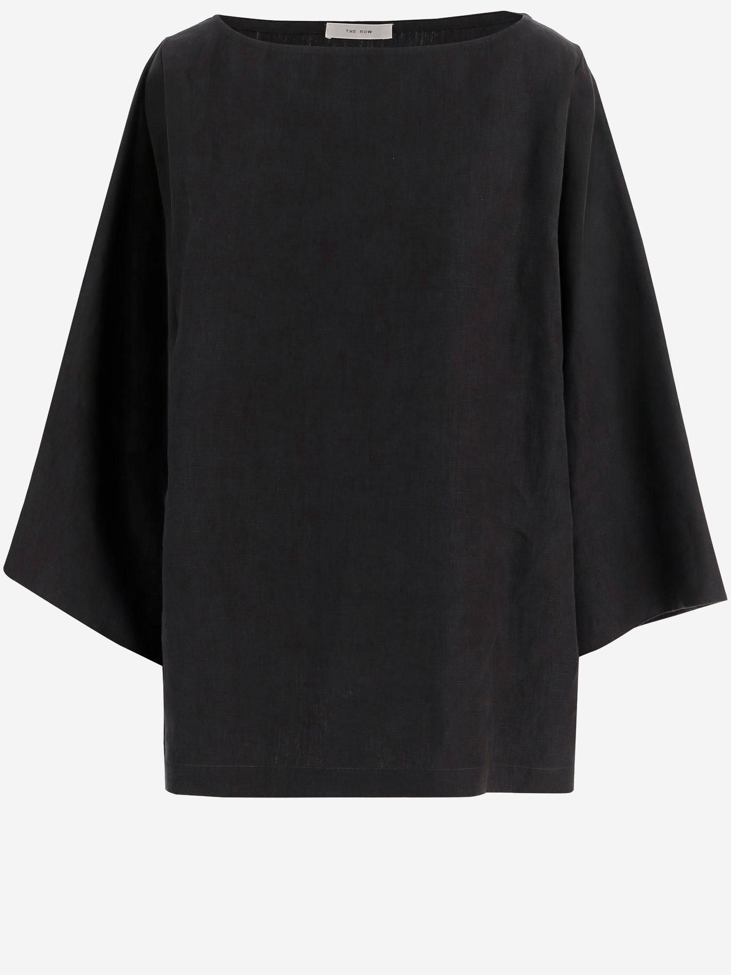 TOP JUNIA IN LINO 10843W4357 BLK THE ROW 