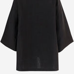 TOP JUNIA IN LINO 10843W4357 BLK THE ROW 