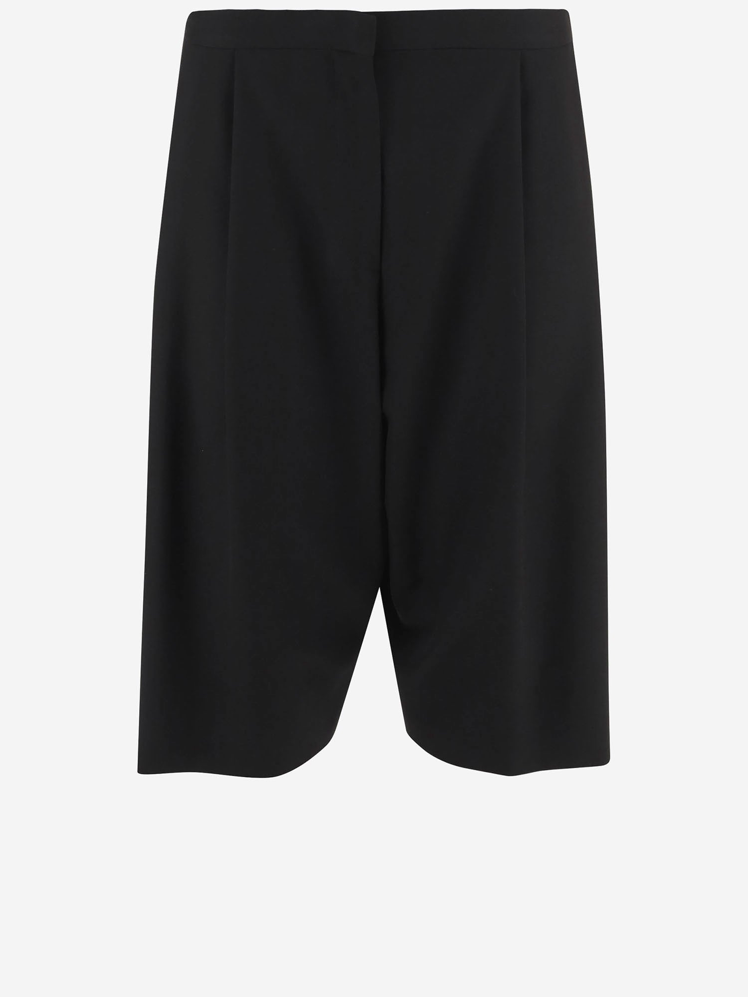 PANTALONI CORTI IN LANA 10844W4369 BLK THE ROW 
