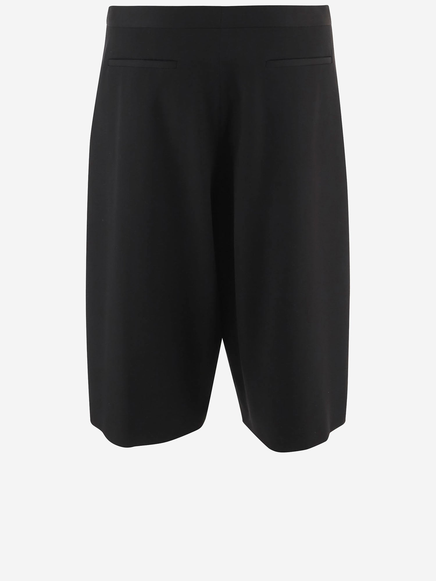 PANTALONI CORTI IN LANA 10844W4369 BLK THE ROW 