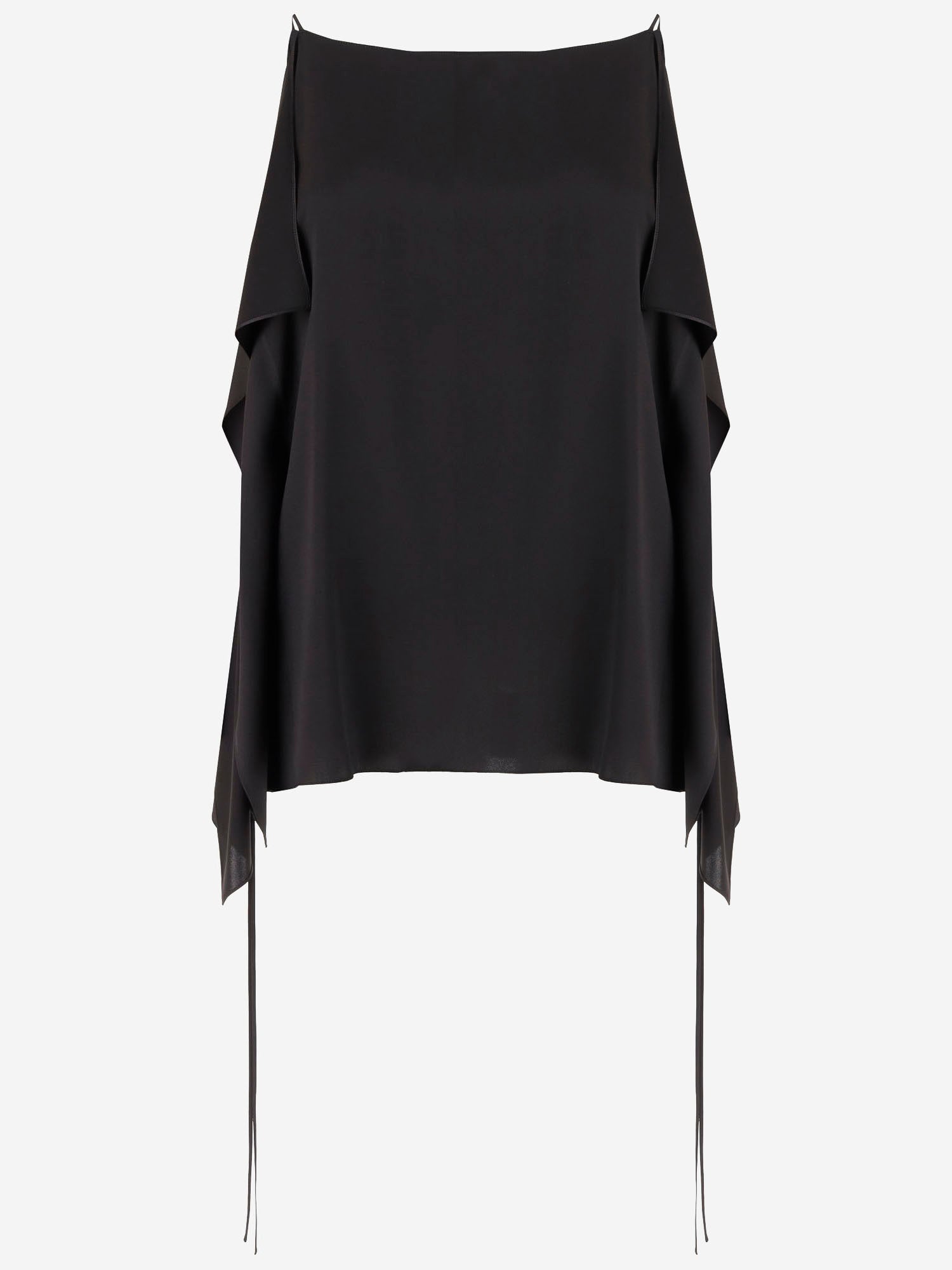 TOP IN SETA CON DRAPPEGGIO 10854W4414 BLK THE ROW 