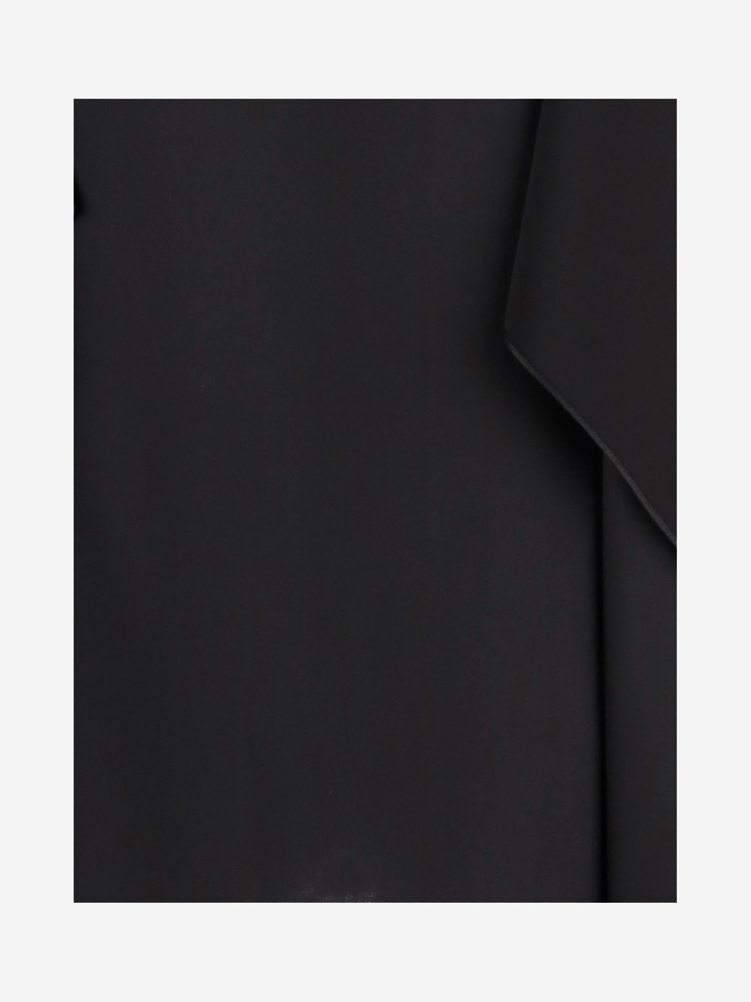 TOP IN SETA CON DRAPPEGGIO 10854W4414 BLK THE ROW 