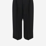 PANTALONI CROPPED IN LANA 10865W4369 BLK THE ROW 