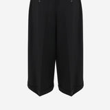 PANTALONI CROPPED IN LANA 10865W4369 BLK THE ROW 