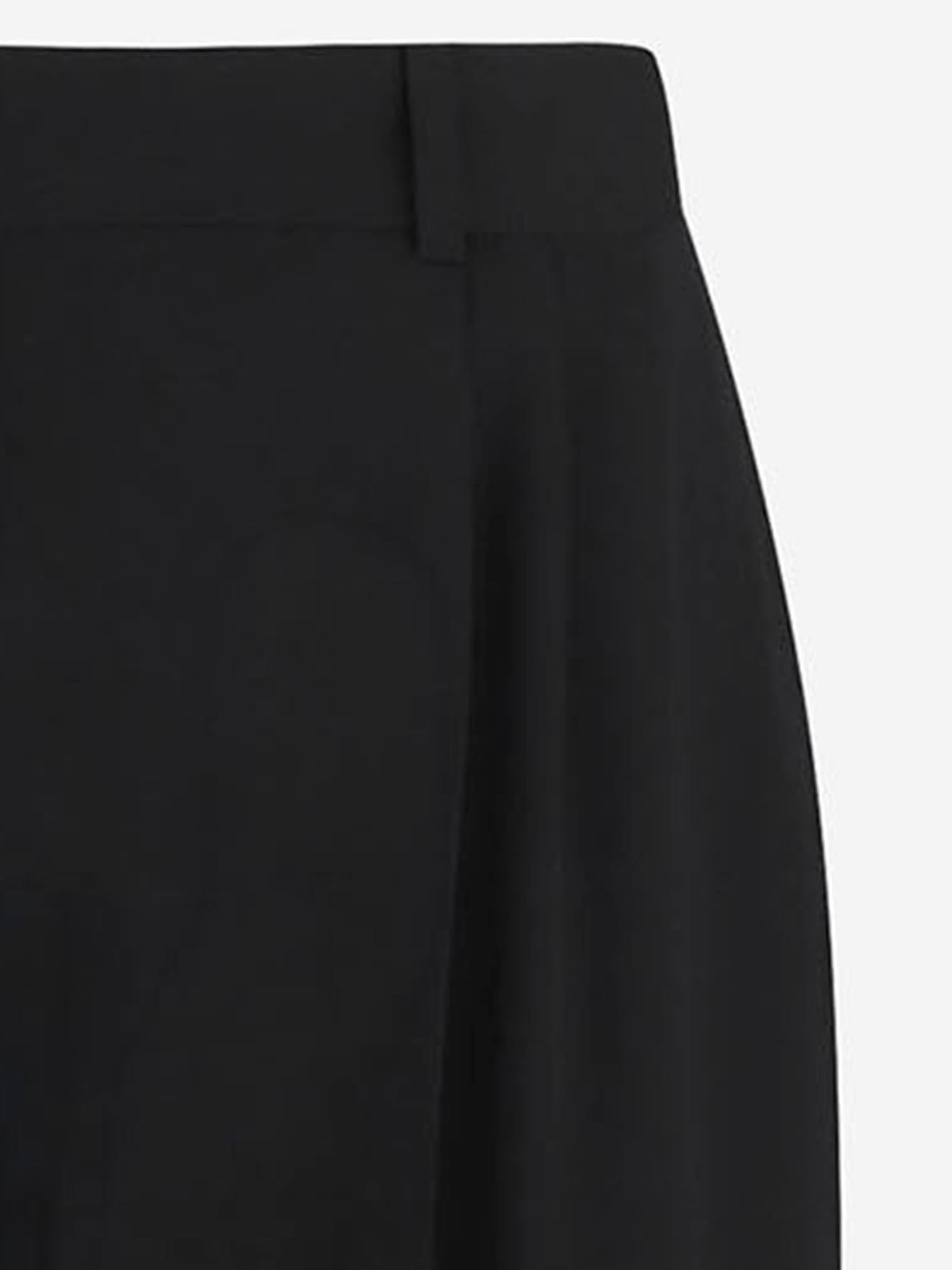 PANTALONI CROPPED IN LANA 10865W4369 BLK THE ROW 