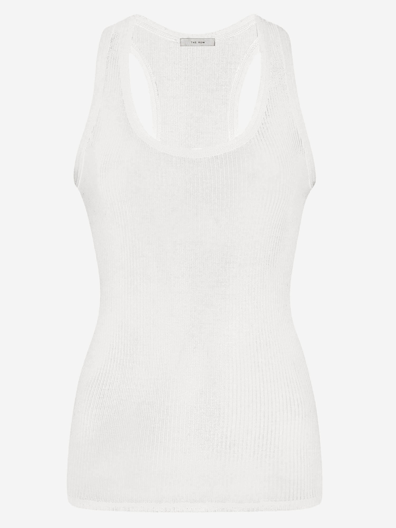 CANOTTA CENDREA IN COTONE 10977K776 WHT THE ROW 