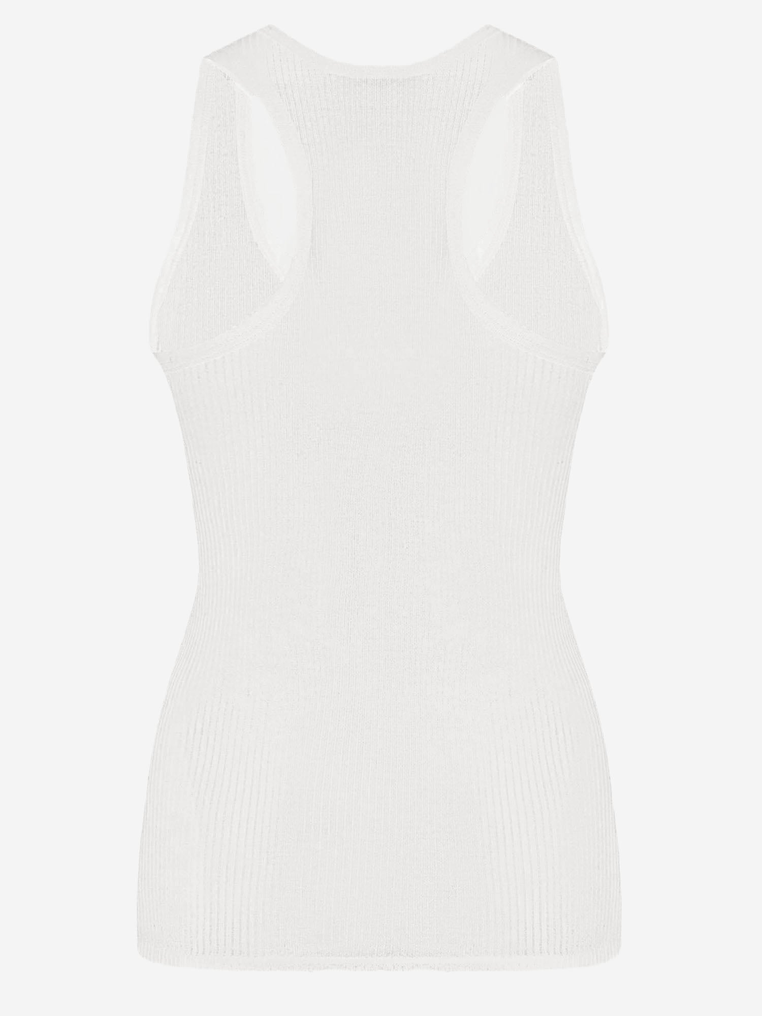 CANOTTA CENDREA IN COTONE 10977K776 WHT THE ROW 