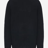 POLO A MANICHE LUNGHE OASHI IN CASHMERE 11062Y973 BLK THE ROW 