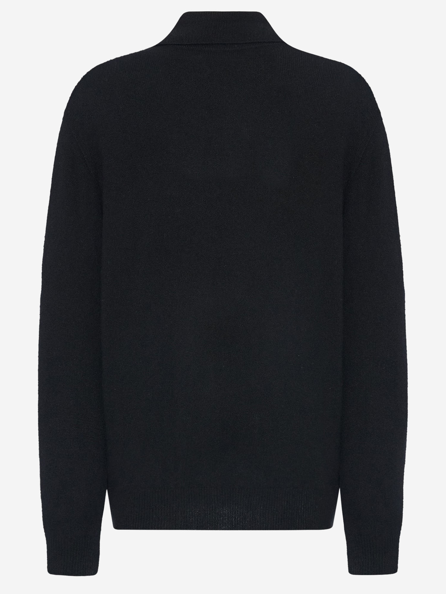 POLO A MANICHE LUNGHE OASHI IN CASHMERE 11062Y973 BLK THE ROW 