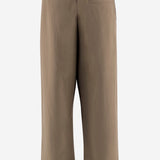 PANTALONI AMPI IN COTONE 1356W4391 AYB THE ROW 