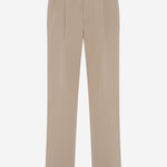 PANTALONI SARTORIALI IN TWILL DI COTONE 1424W4577 BEI THE ROW 