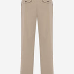 PANTALONI SARTORIALI IN TWILL DI COTONE 1424W4577 BEI THE ROW 