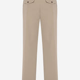 PANTALONI SARTORIALI IN TWILL DI COTONE 1424W4577 BEI THE ROW 