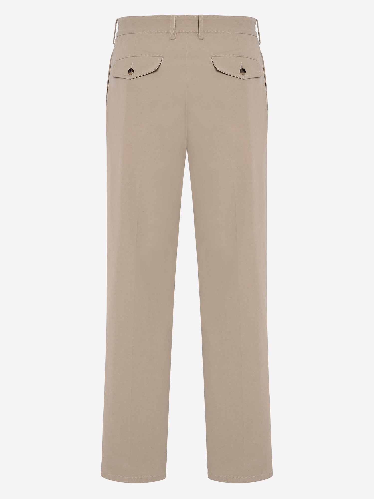 PANTALONI SARTORIALI IN TWILL DI COTONE 1424W4577 BEI THE ROW 