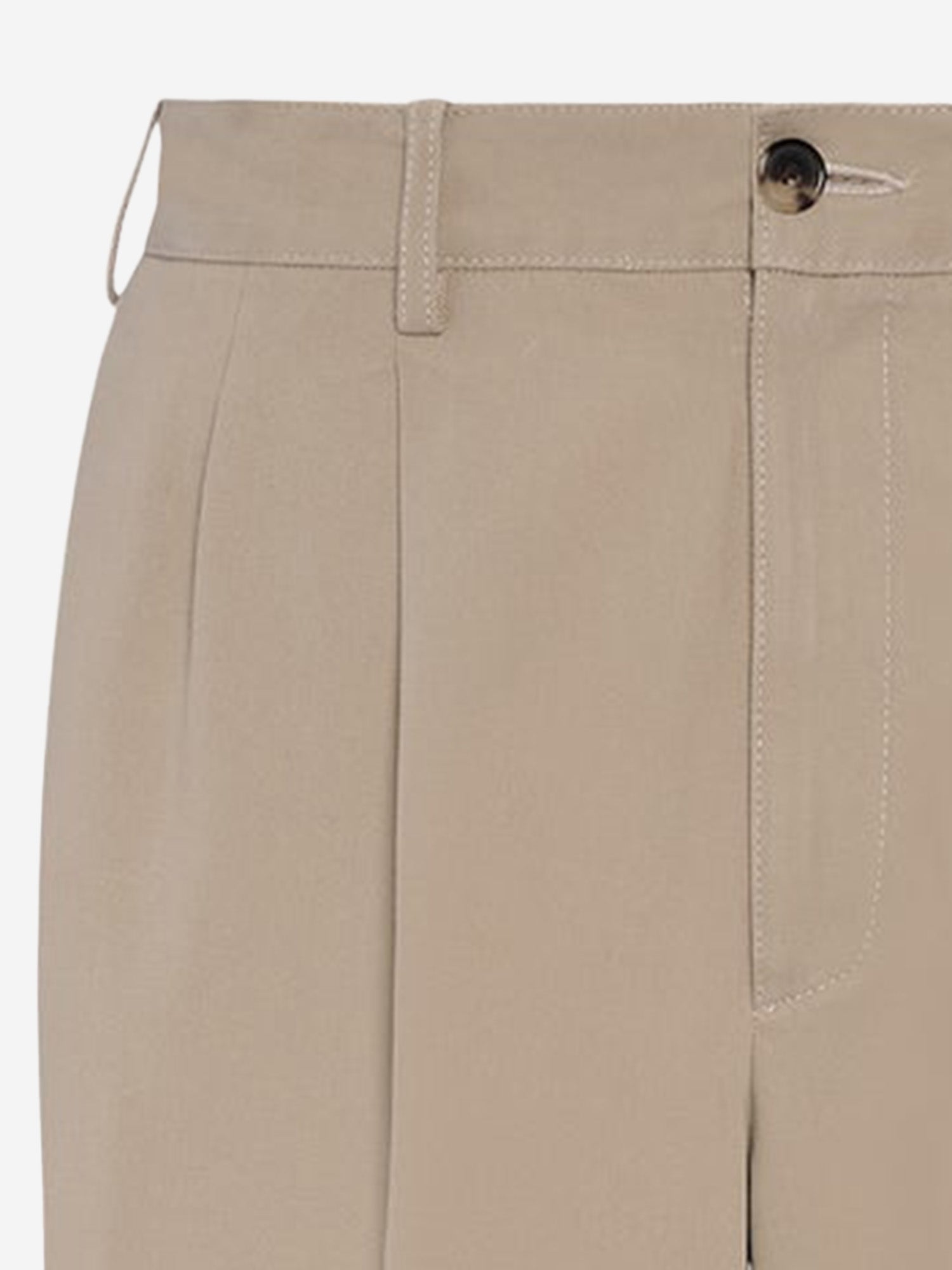 PANTALONI SARTORIALI IN TWILL DI COTONE 1424W4577 BEI THE ROW 