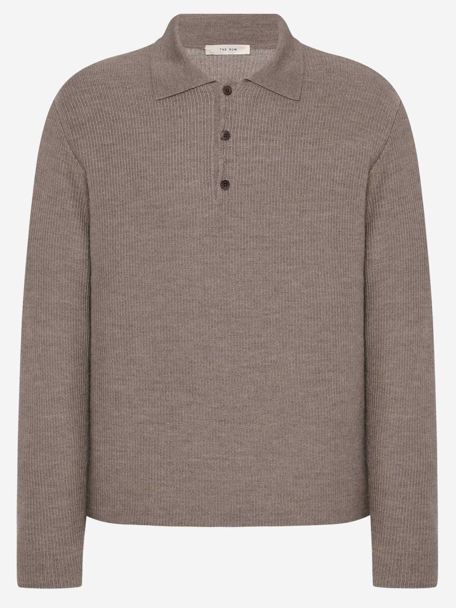 POLO A MANICHE LUNGHE BERTRAM IN CASHMERE 1434Y498 LPB THE ROW 