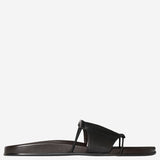 SANDALI VIVIENNE SLIDE IN PELLE F1792SN65 BLK THE ROW 