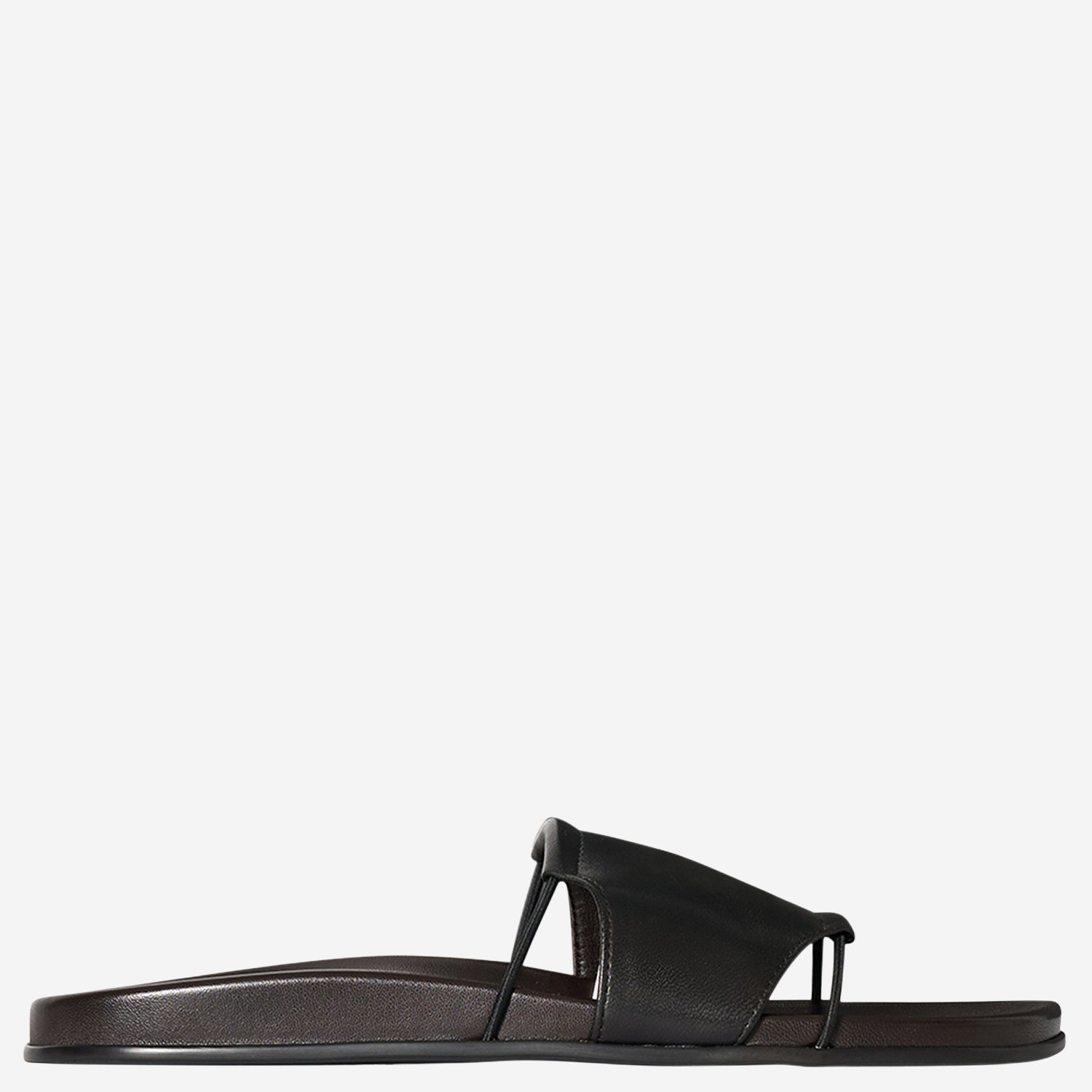 SANDALI VIVIENNE SLIDE IN PELLE F1792SN65 BLK THE ROW 