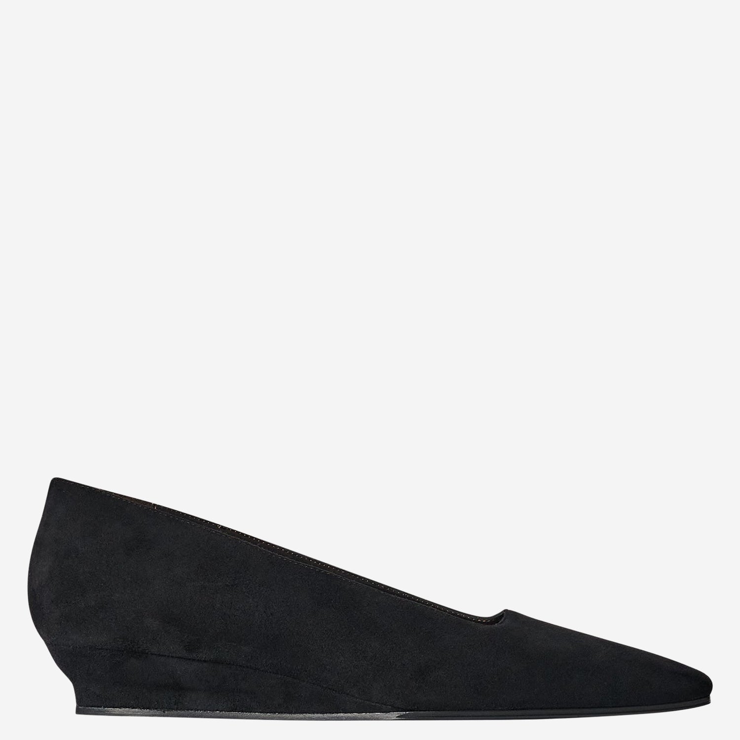 SCARPE CON TACCO JUNE IN SUEDE F1845L303 BLK THE ROW 