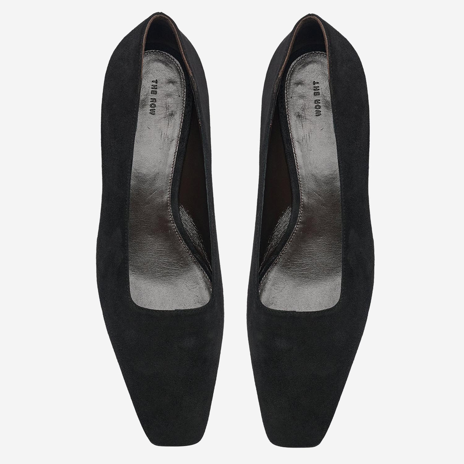 SCARPE CON TACCO JUNE IN SUEDE F1845L303 BLK THE ROW 