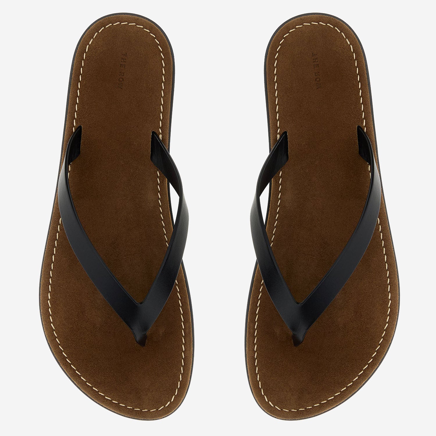 SANDALI INFRADITO IN PELLE F1874L838 BLK THE ROW 