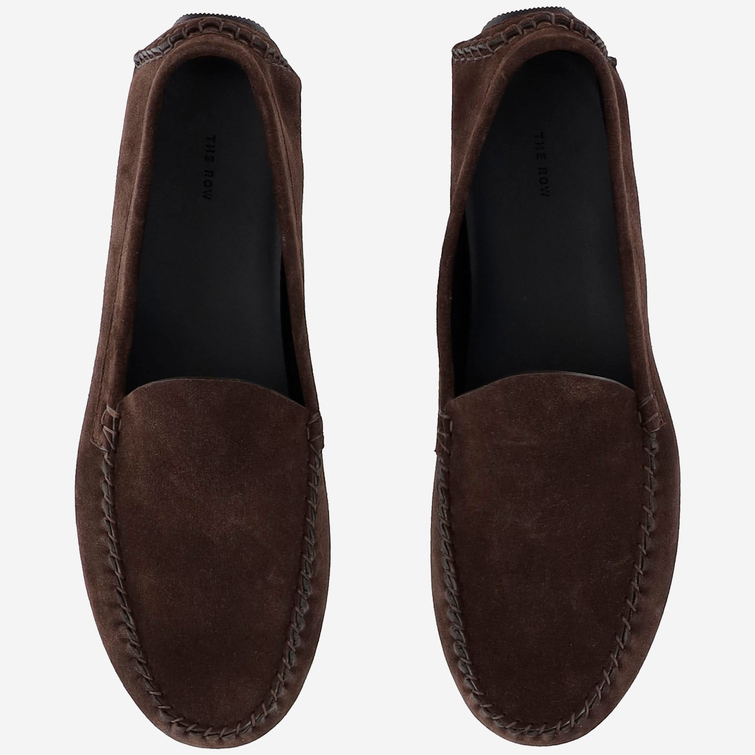 MOCASSINI IN PELLE SCAMOSCIATA<BR/> F2147L805 LQB THE ROW 
