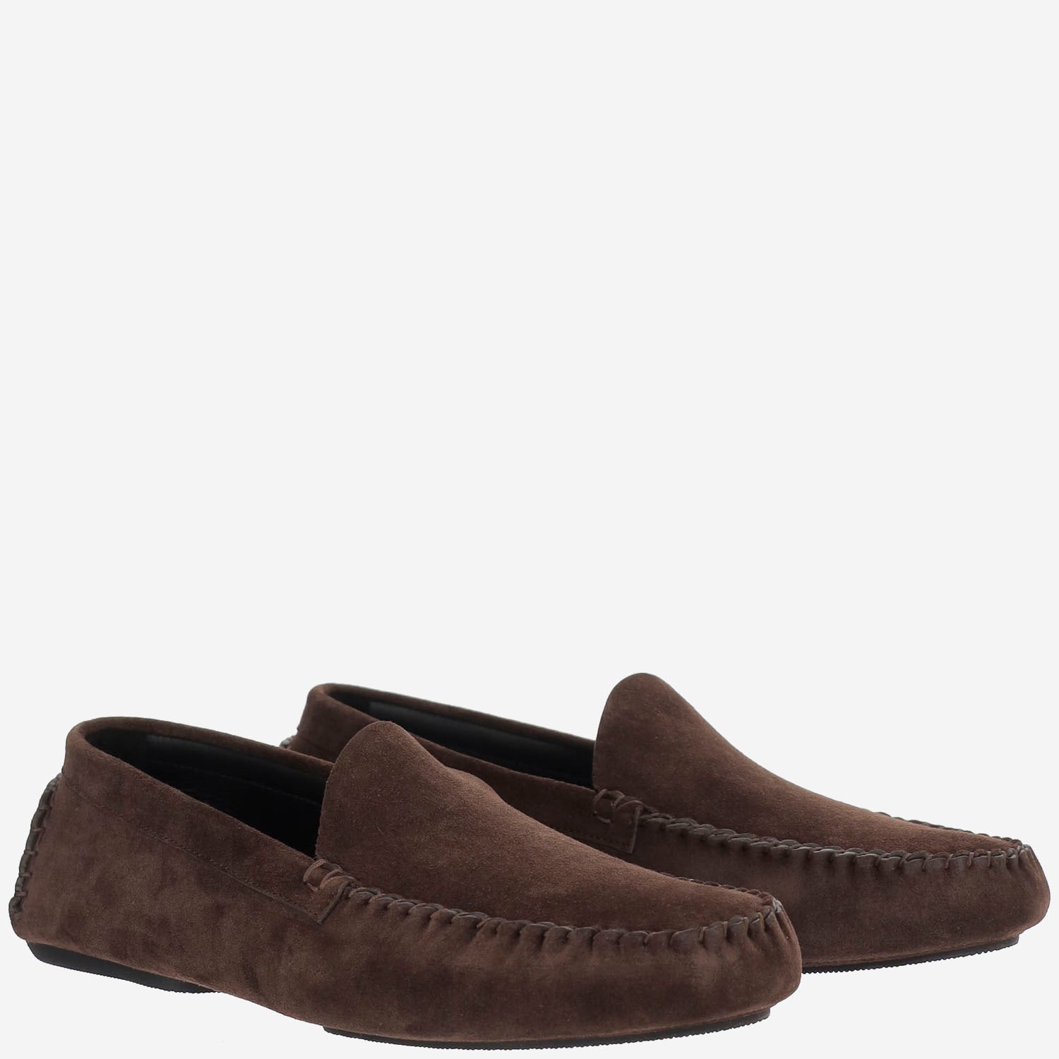 MOCASSINI IN PELLE SCAMOSCIATA<BR/> F2147L805 LQB THE ROW 