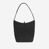 BORSA A SPALLA IN RAFIA ALMA W2173W27 BLK THE ROW 