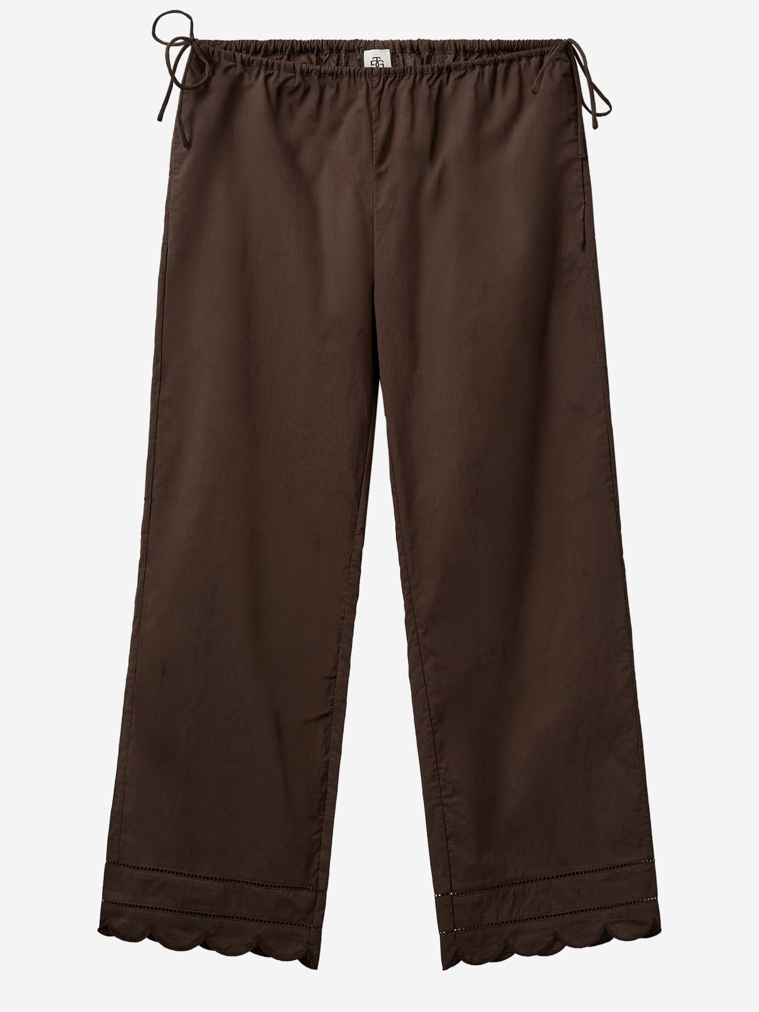 PANTALONI KIRSTEN IN COTONE CON ORLO SMERLATO 20400 512 THE.GARMENT 